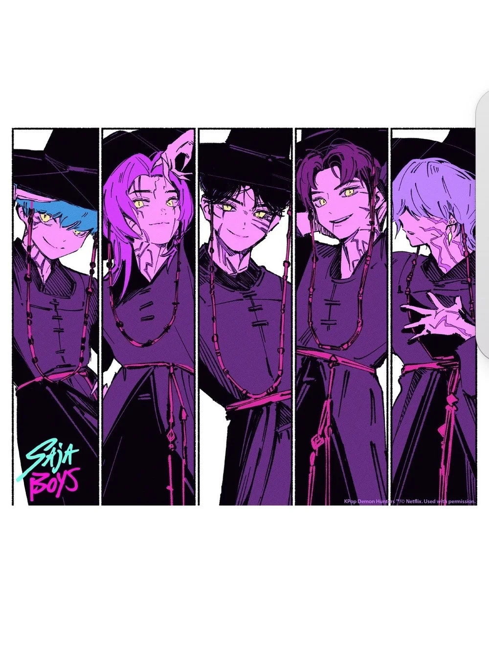 🌼♡KPop Demon Hunters: Saja Boys Soda Demon Puzzle 60pc Can